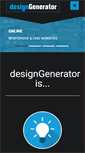 Mobile Screenshot of designgenerator.nl