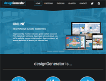 Tablet Screenshot of designgenerator.nl
